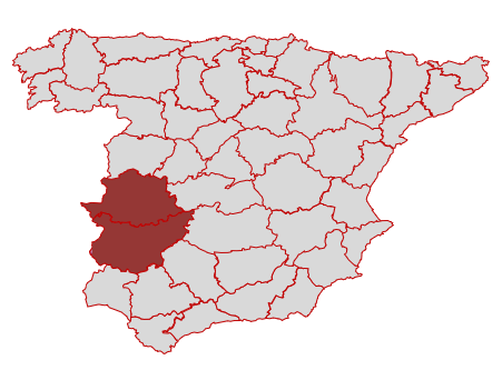 Mapa de España por provincias
